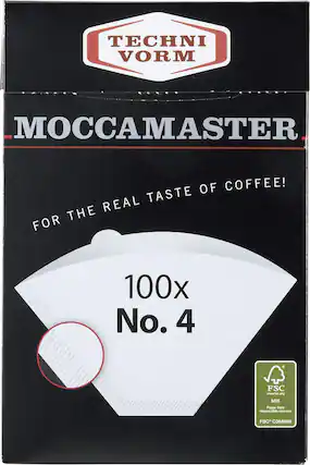 TECHNI VORM
MOCCAMASTER
FOR THE REAL TASTE OF COFFEE!
100x No. 4
FSC
www.fsc.org
MIX
Paper from responsible sources
FSC C084668
