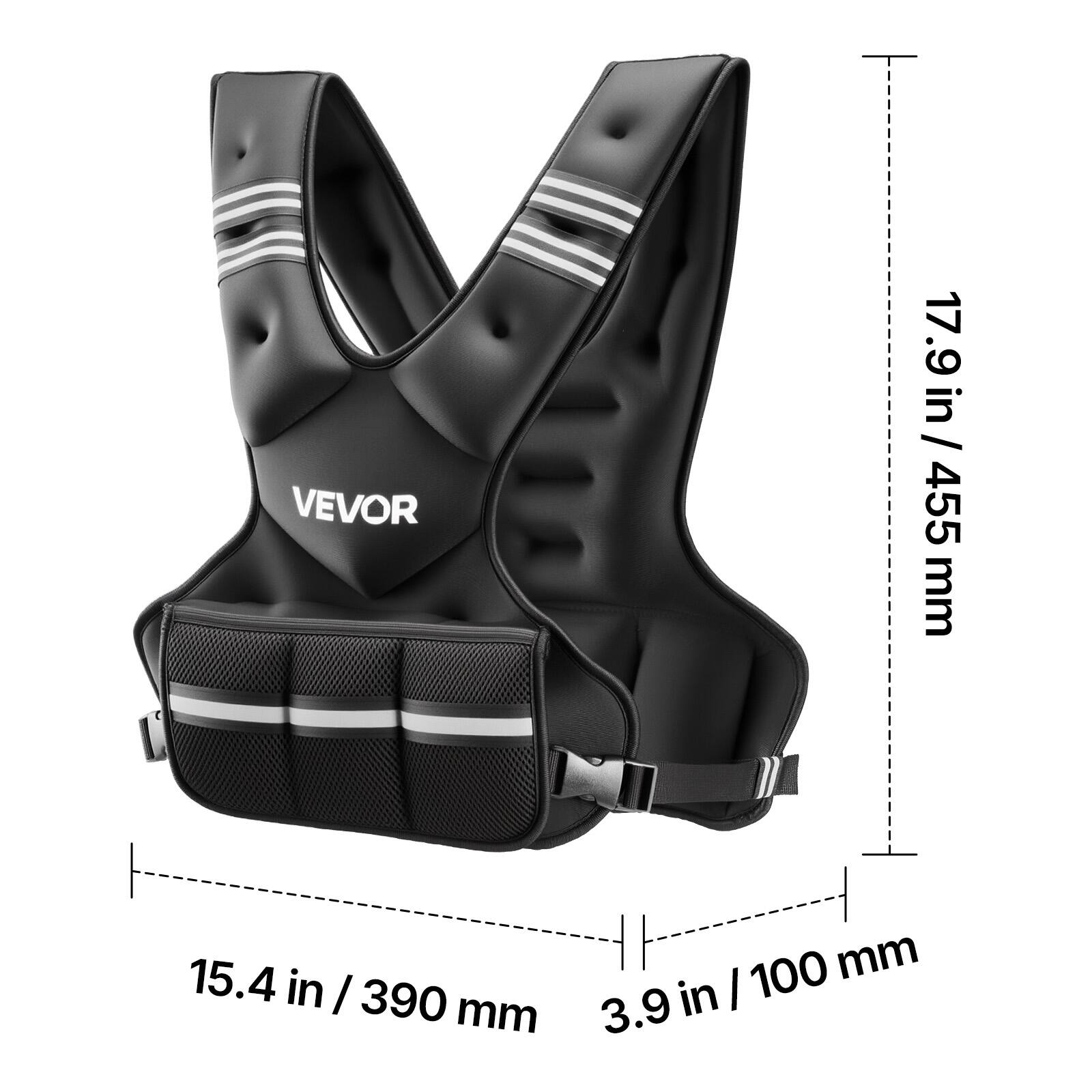 VEVOR 17.9 in / 455 mm  
15.4 in / 390 mm  
3.9 in / 100 mm
