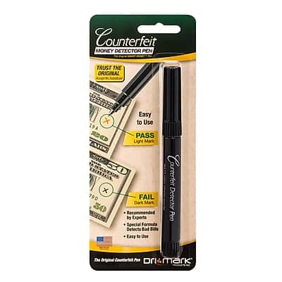Dri Mark - Counterfeit Bill Detector Marker Pen - Black