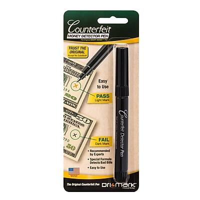 Counterfeit Money Detector Pen  
Trust the Original Azet No PRn  

Easy to Use  
PASS Light Mark  
FAIL Dark Mark  

Recommended by Experts  
Special Formula Detects Bad Bills  
Easy to Use  

The Original Counterfeit Pen  
pumark