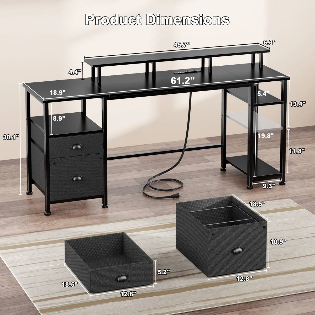 Product Dimensions: 45.7" x 6.3" x 4.4" x 18.9" x 61.2" x 5.4" x 13.4" x 8.9" x 30.1" x 19.8" x 11.8" x 9.3" x 18.5" x 10.9" x 18.5" x 12.8" x 5.2" x 12.8"