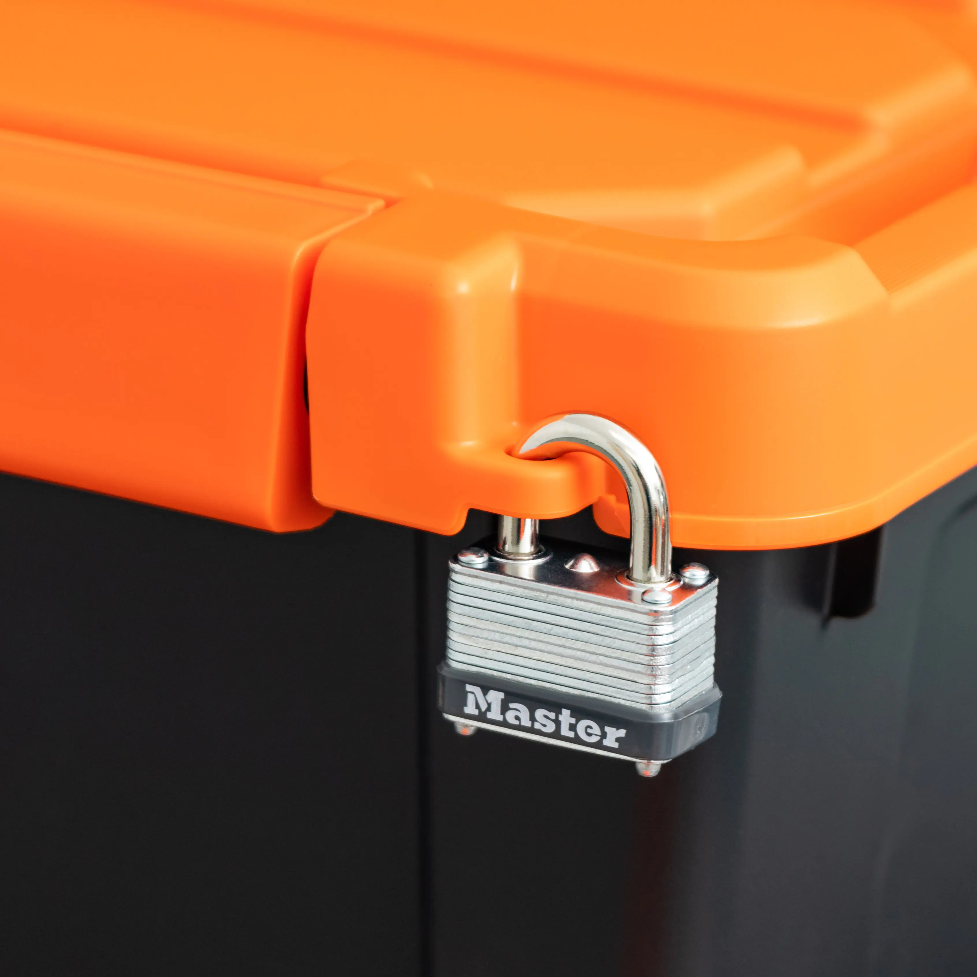 Alt View 6. IRIS USA - IRIS USA Lockable Heavy Duty Plastic Storage Bins Container with Lids and Secure Latching Buckles - Black/Orange.
