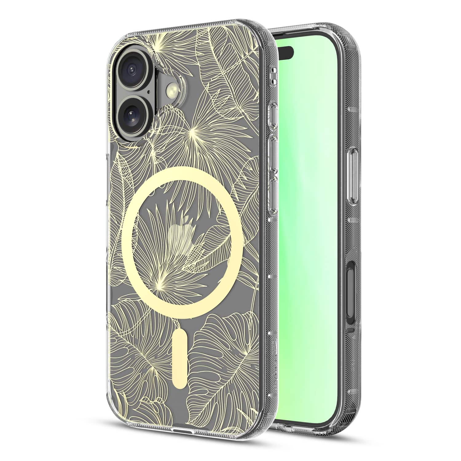 Mybat Pro - Mood Series MagSafe Case for Apple iPhone 17 - Botanical - Clear