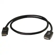 Front. C2G - 54325 3 Feet DisplayPort to HDMI Adapter Cable - Black - DisplayPort, HDMI for Notebook, TV, Projector, Audio / Video De - Black.
