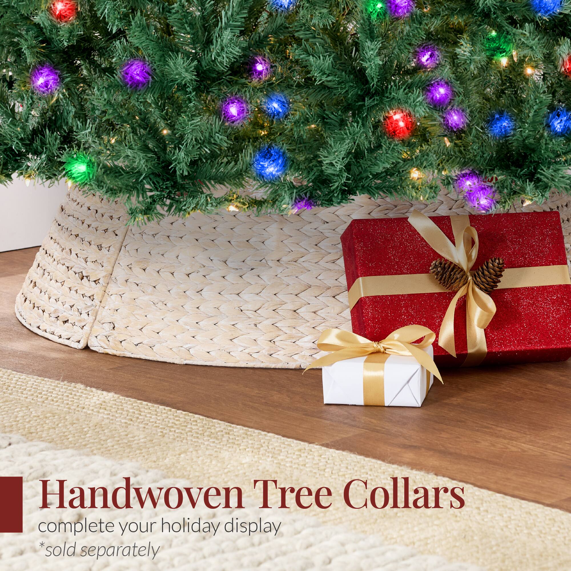 Handwoven Tree Collars complete your holiday display *sold separately