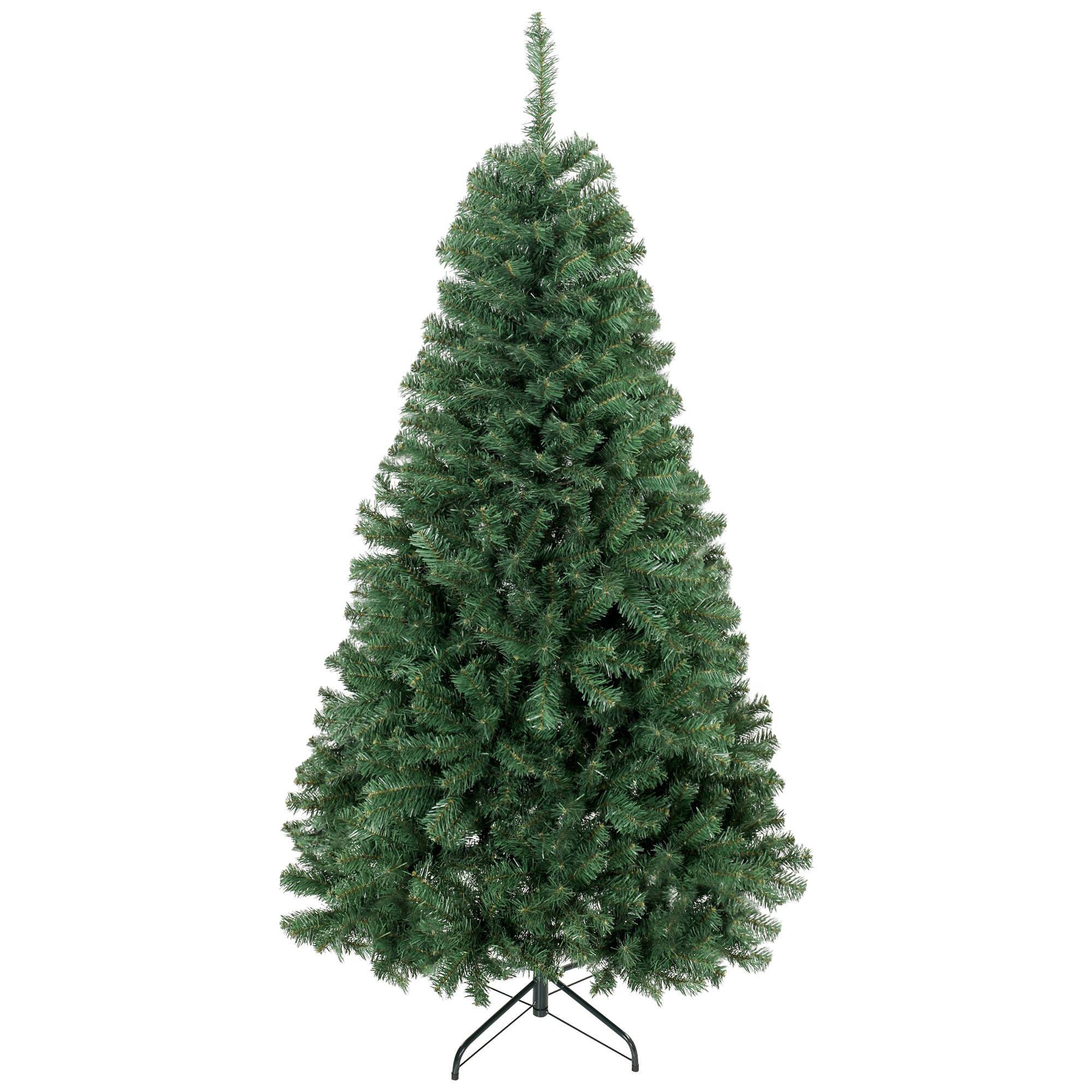 Front. Homcom - ft Artificial Christmas Tree, Norway Spruce Tree - Green.