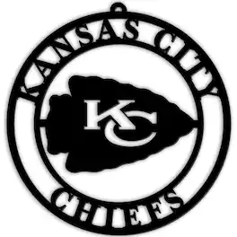 Fan Creations - Kansas City Chiefs 16'' Team Logo Cutout - Black