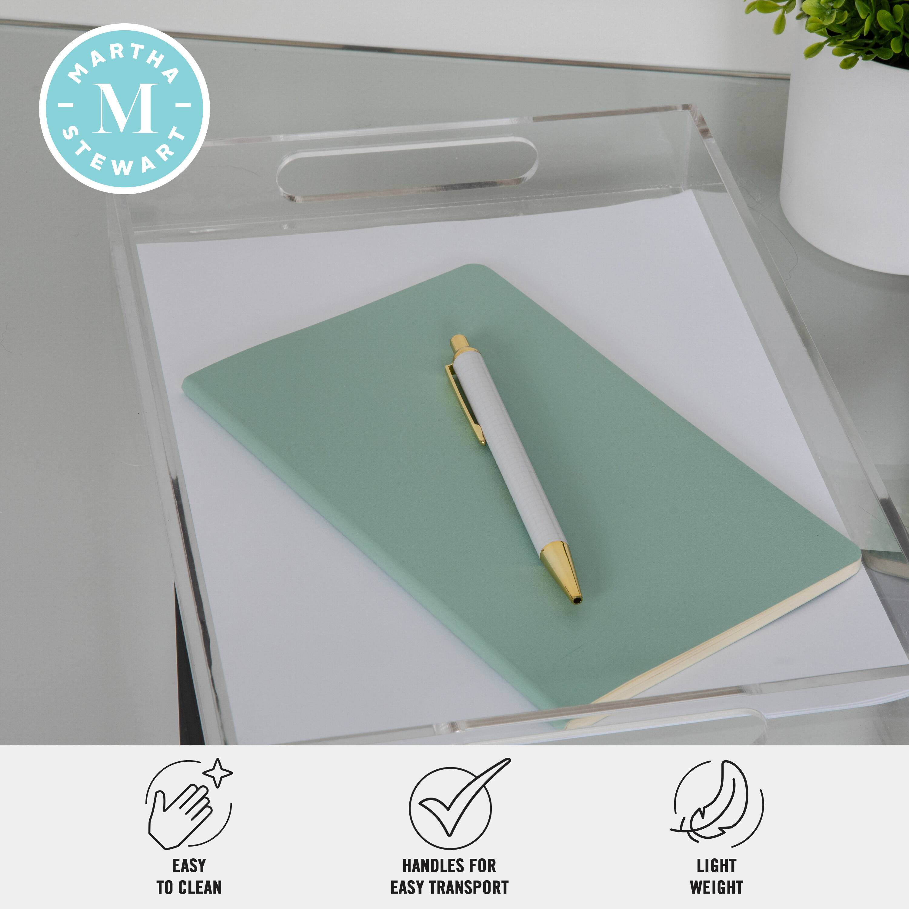 MARTHA STEWART EASY TO CLEAN HANDLES FOR EASY TRANSPORT LIGHT WEIGHT