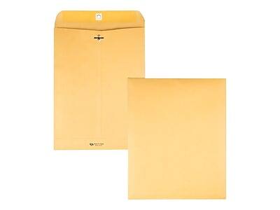 Alt View 2. Quality Park - Clasp & Moistenable Glue Kraft Catalog Envelopes, 9.25" x 14.5", 100/Box - Brown Kraft.