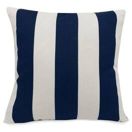 Majestic Home - Pillow 24x24 Vertical Stripe Navy - Blue