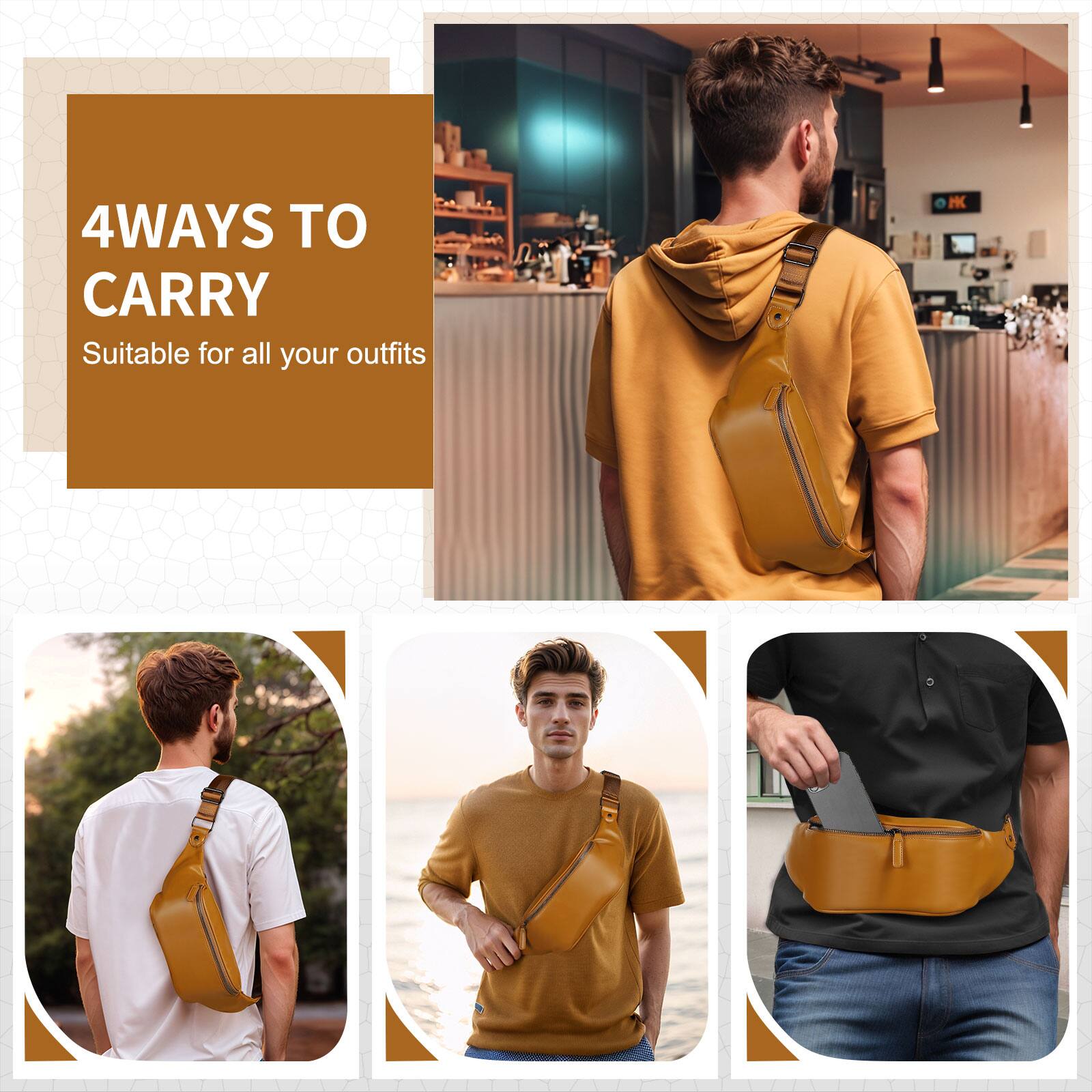 4 WAYS TO CARRY  
Suitable for all your outfits