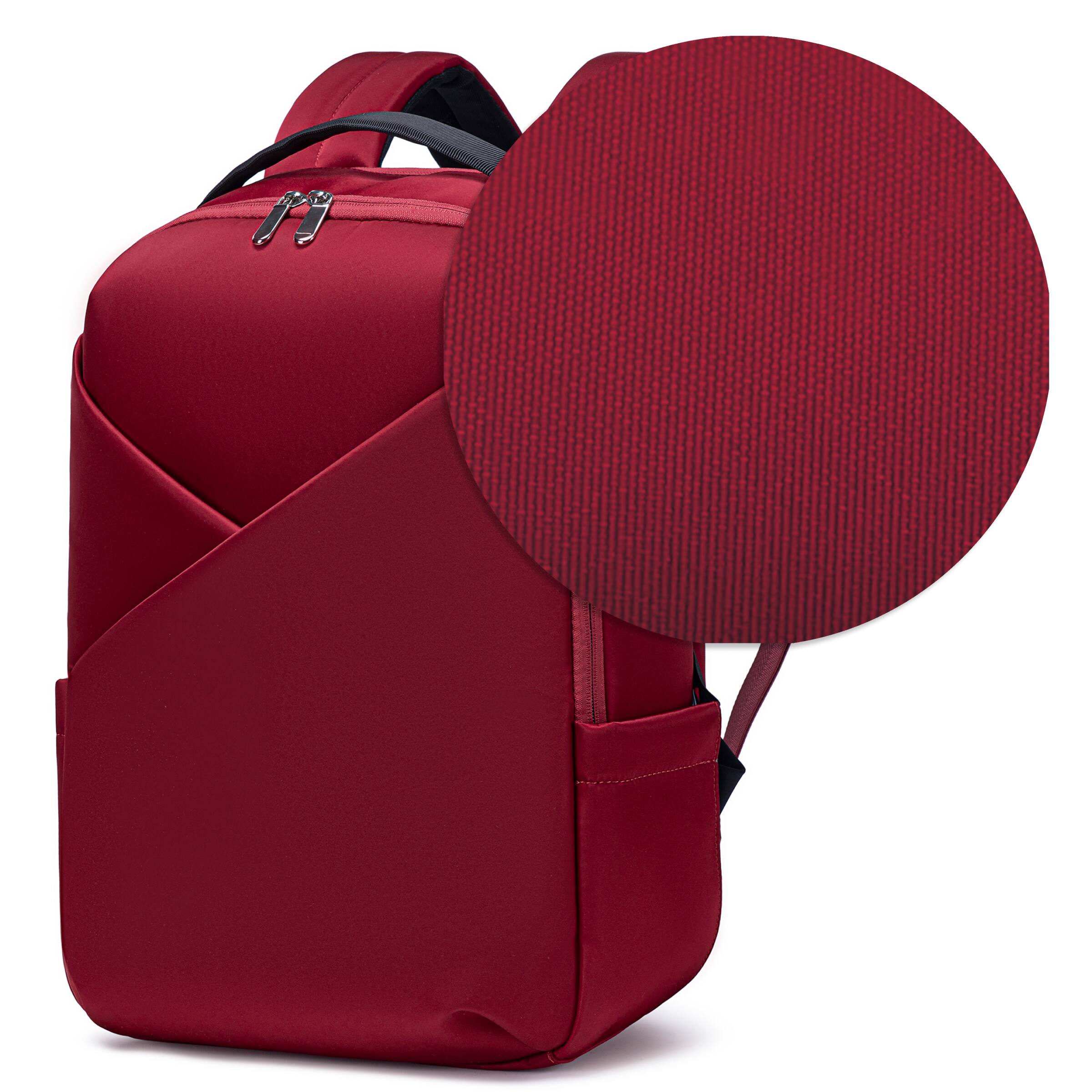 Angle. Lux & Nyx - Lux & Nyx - Origami 16" Laptop Backpack - Crimson - Crimson.