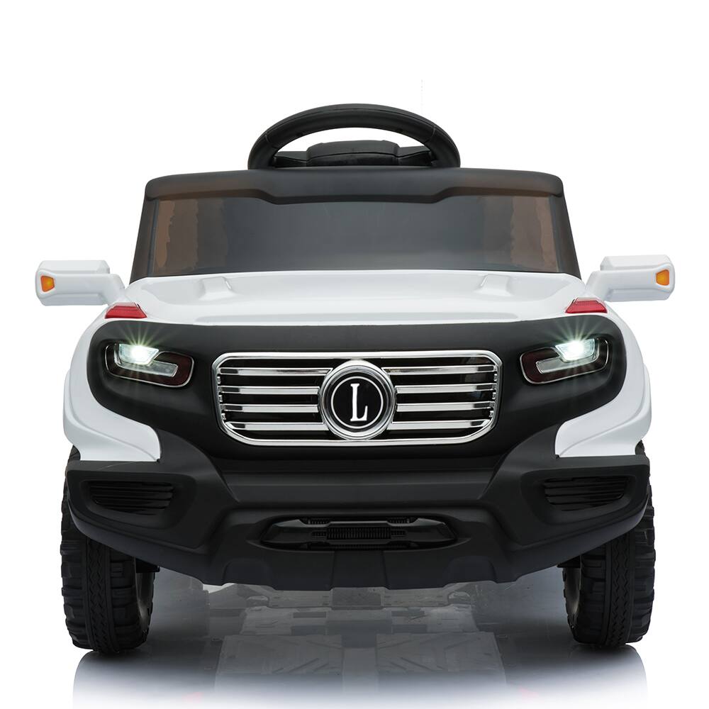 Alt View 2. Winado - 6V Ride on Car, Electric Battery Powered Ride On Toys Kids Car w/Parent Remote, Wider Seat, LED Light, Normal Music - 1 YeWhite.