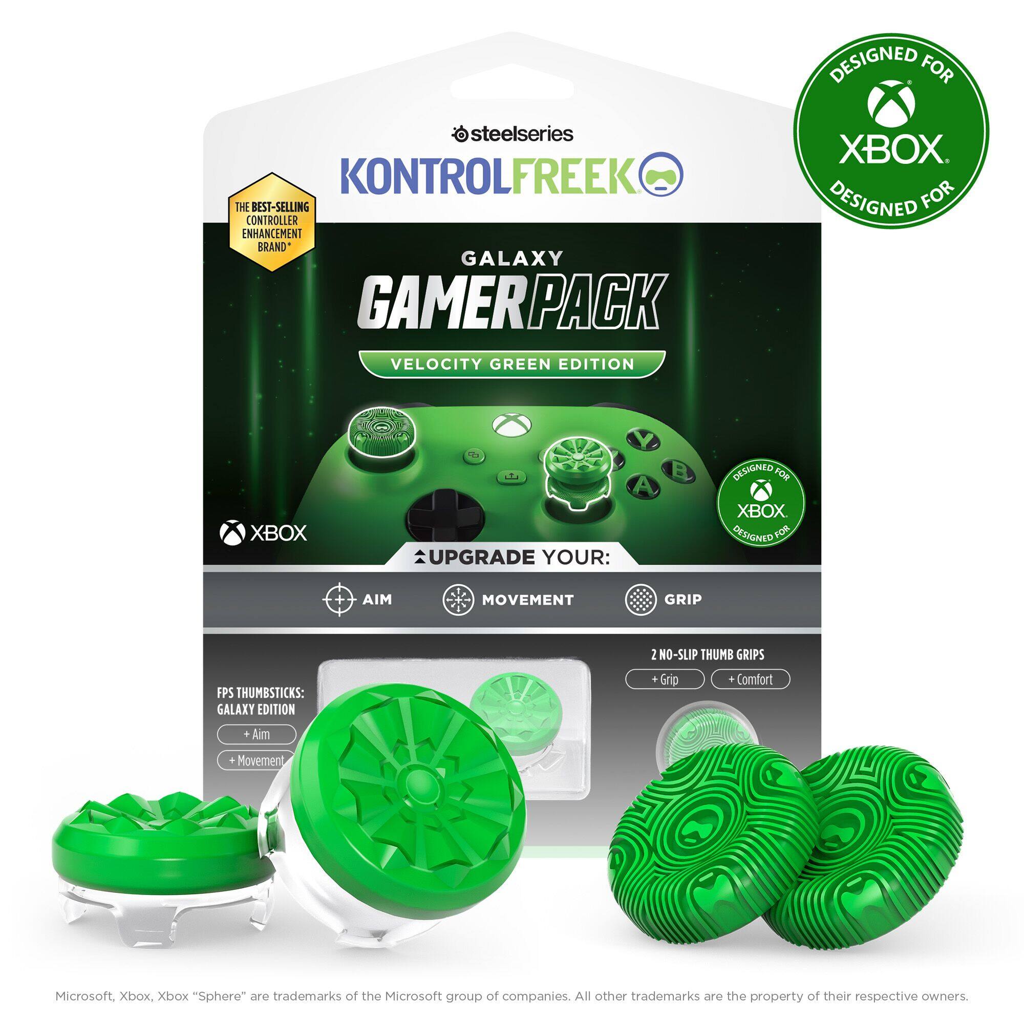 KontrolFreek - GamerPack Thumbsticks, Xbox/Xbox Series X - Green
