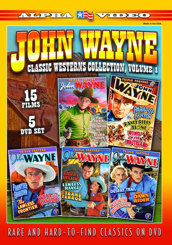 Front. John Wayne - Classic Westerns Collection, Volume 1 - DVD.