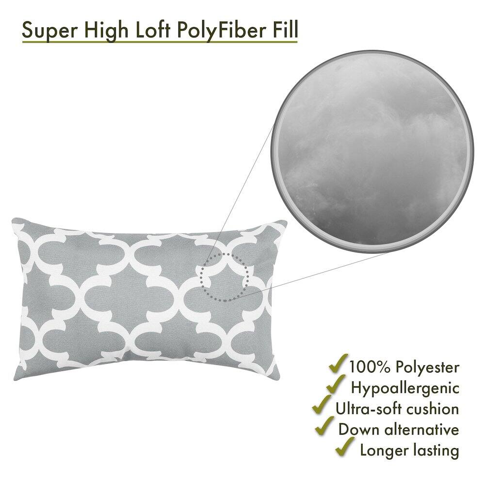 Super High Loft PolyFiber Fill

- 100% Polyester
- Hypoallergenic
- Ultra-soft cushion
- Down alternative
- Longer lasting