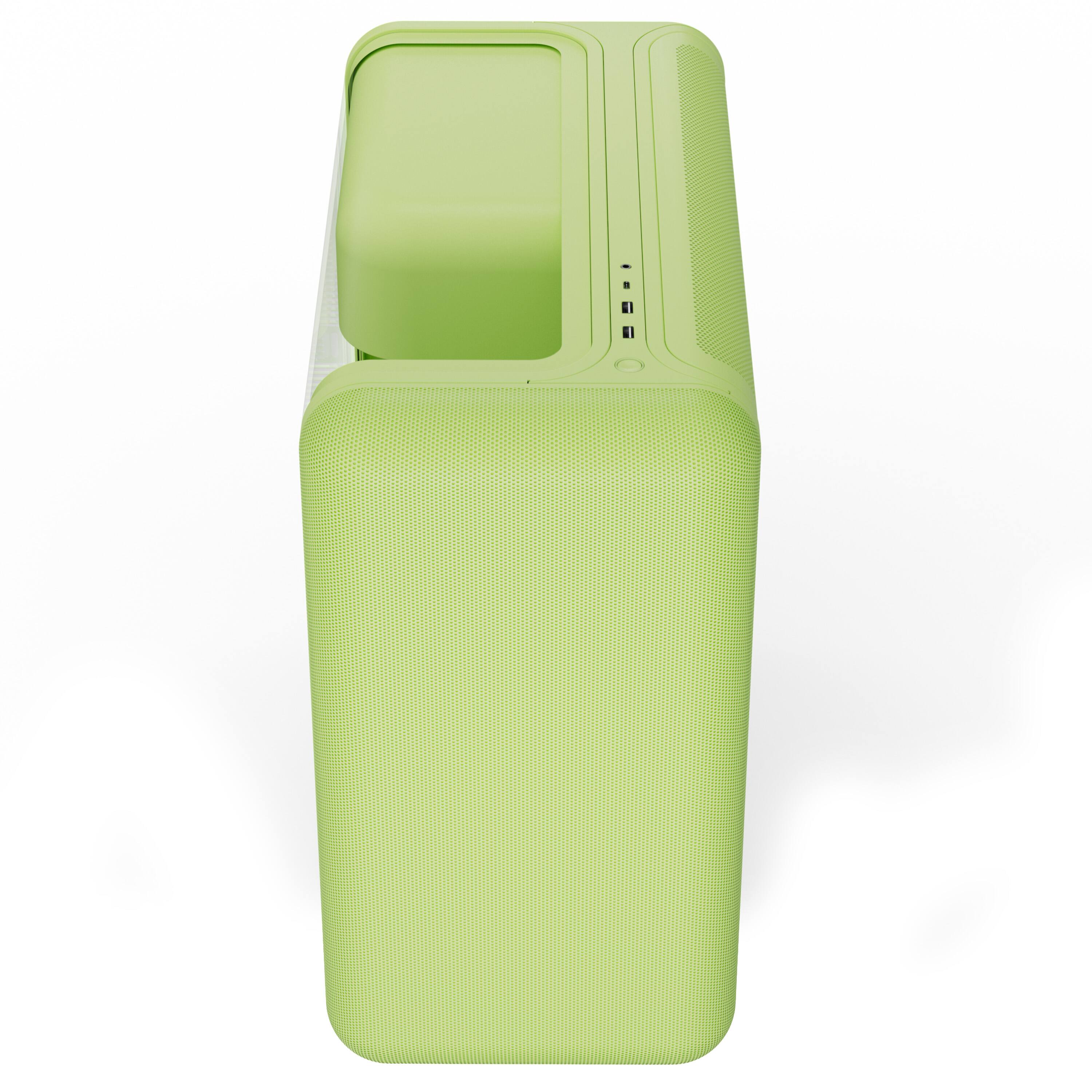 Alt View 2. HYTE - HYTE X50 Modern Performance ATX Mid-Tower PC Gaming Case - Matcha Milk.