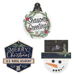 Jardine - Navy Midshipmen Ornament Bundle - White