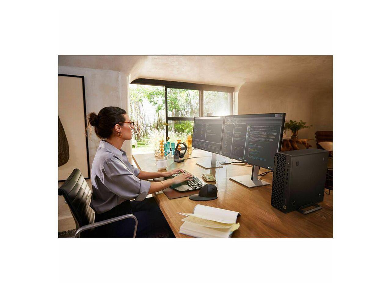 Alt View 3. HP - HP EliteDesk 8 G1i SFF Desktop Computer U7 265 32GB 1TB SSD W11P BH9E8UTABA - Black.