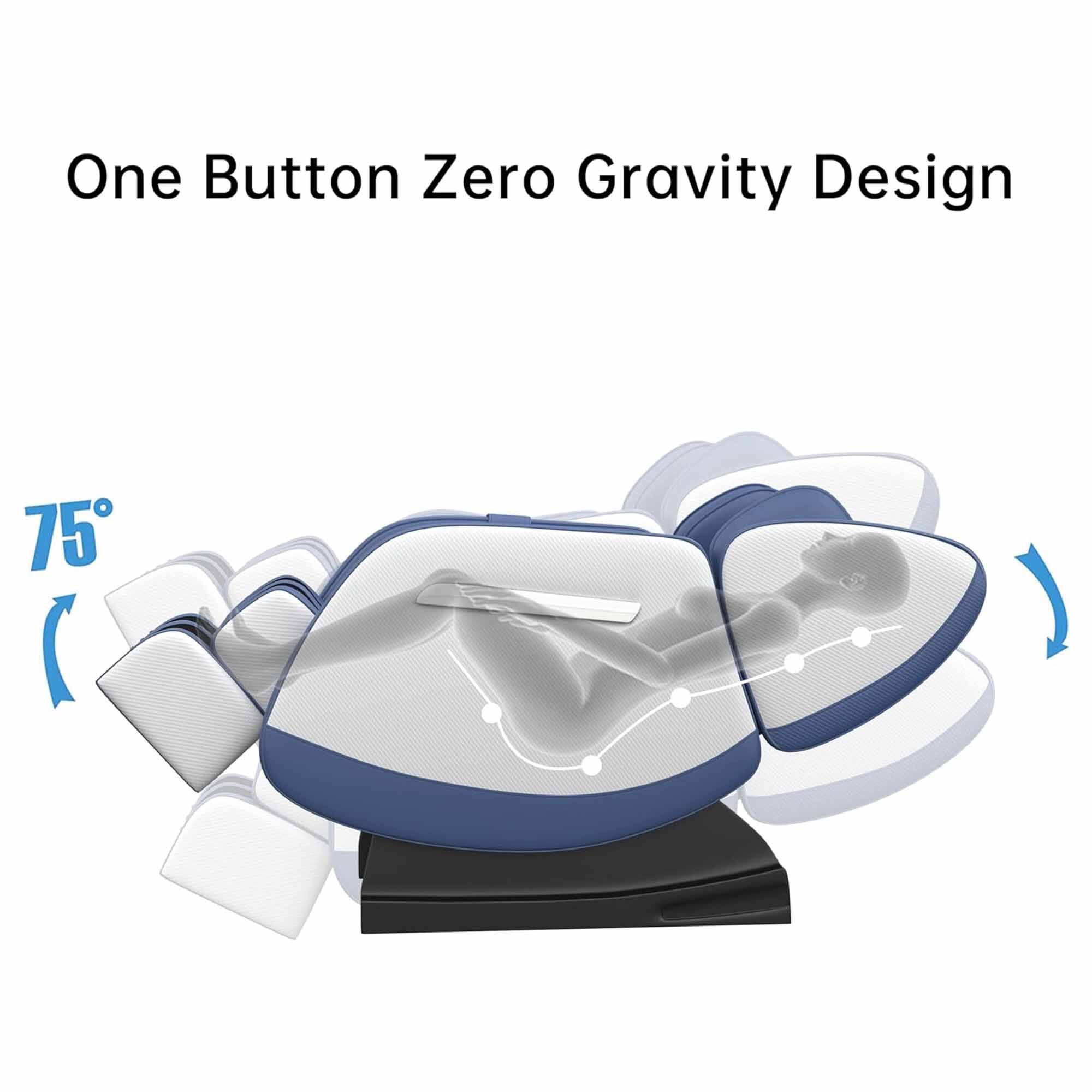 One Button Zero Gravity Design  
75°