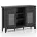 Alt View 1. Costway - Sideboard Buffet Cabinet with 2 Drawers 2 Doors 3 Open Compartments 4 Shelves - Black.