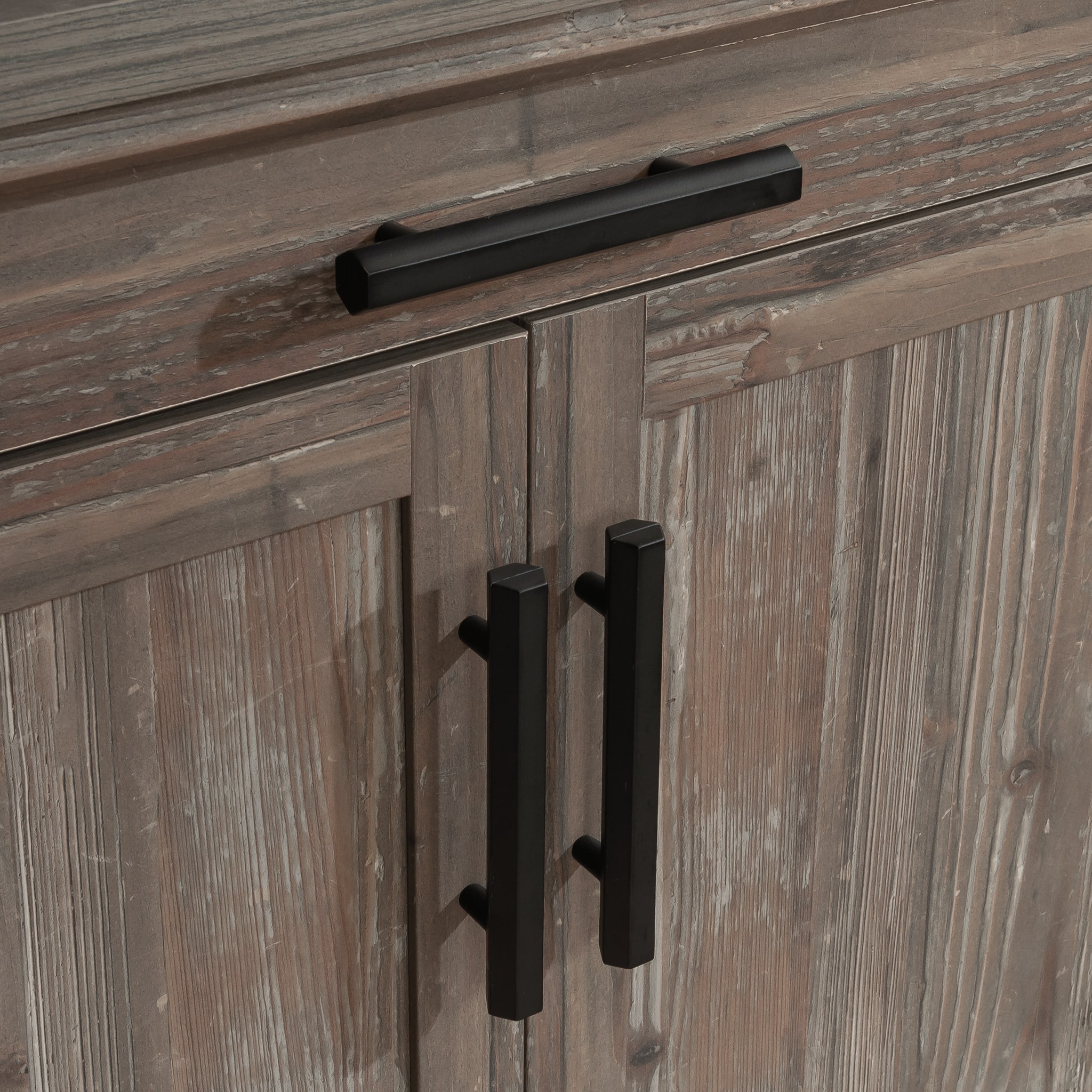 Alt View 11. Sauder - Aspen Post Storage Cabinet - Pebble Pine.