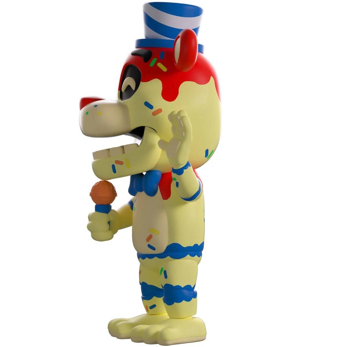 Alt View 1. Youtooz - Five Nights at Freddy's Collection Freddy Fazbear Cake Variant Limited Edition Vinyl Figure #77 - Multi-color.