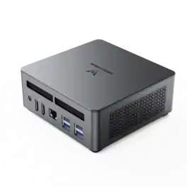 Minisforum - UM790 Pro Mini PC, Barebone, AMD Ryzen 9 7940HS, AMD Radeon 780M, Dual USB4, Dual HDMI, Wi-Fi 6E - Black
