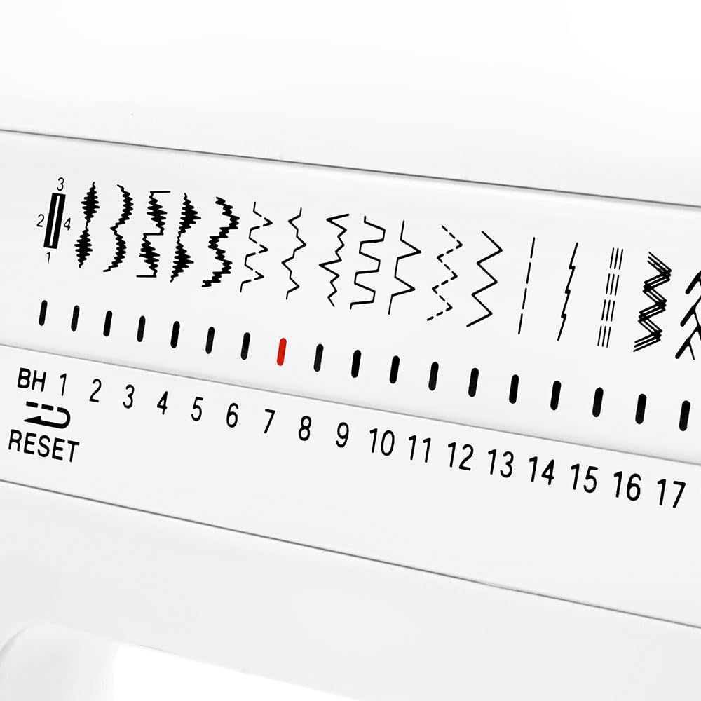 Back. Janome - Janome HD3000 Heavy Duty Sewing Machine - Includes Ultra Glide Foot + Universal Needles + Leather Needles + Bobbins - White.