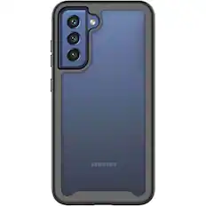 Front. SaharaCase - GRIP Series Case for Samsung Galaxy S21 FE 5G - Black.