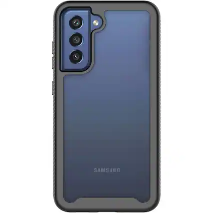 Front. SaharaCase - GRIP Series Case for Samsung Galaxy S21 FE 5G - Black.