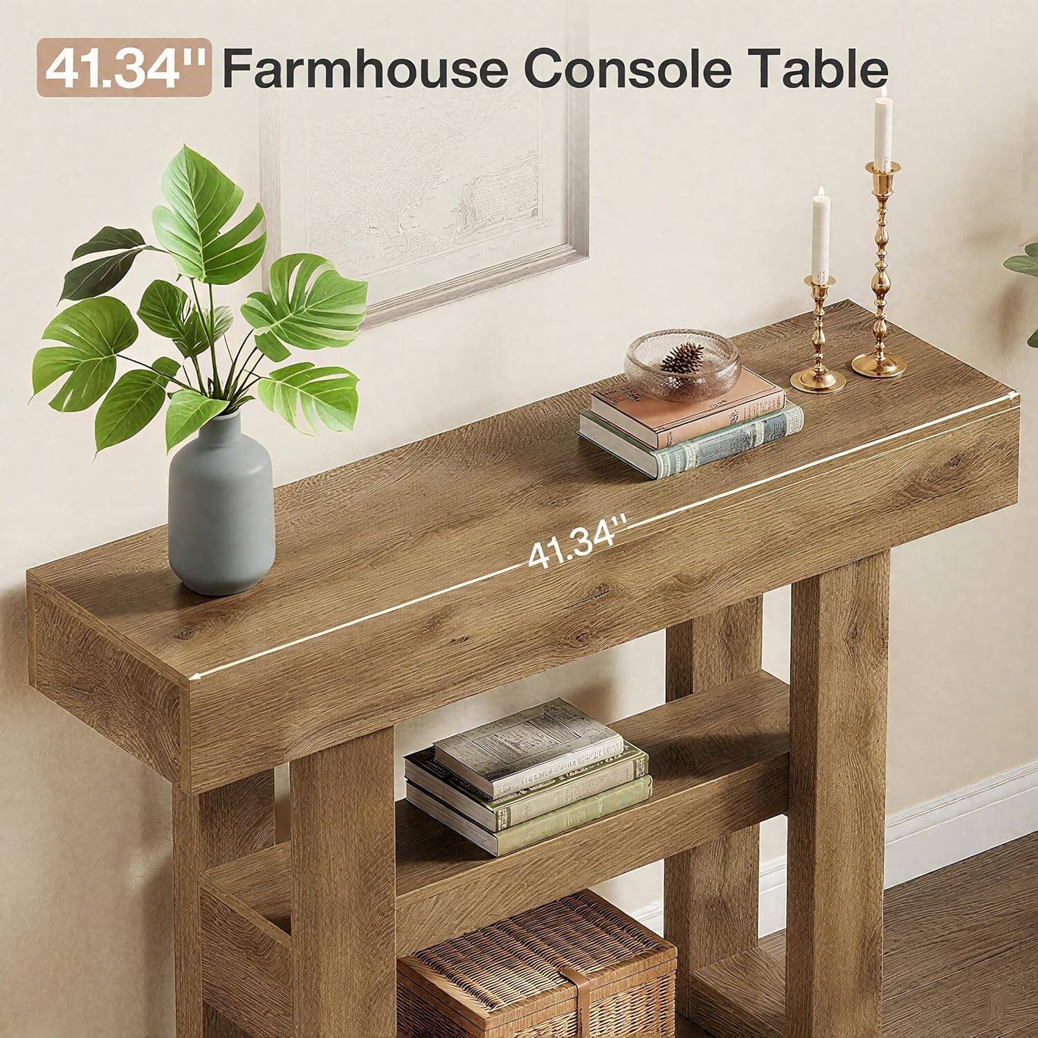41.34" Farmhouse Console Table
41.34"