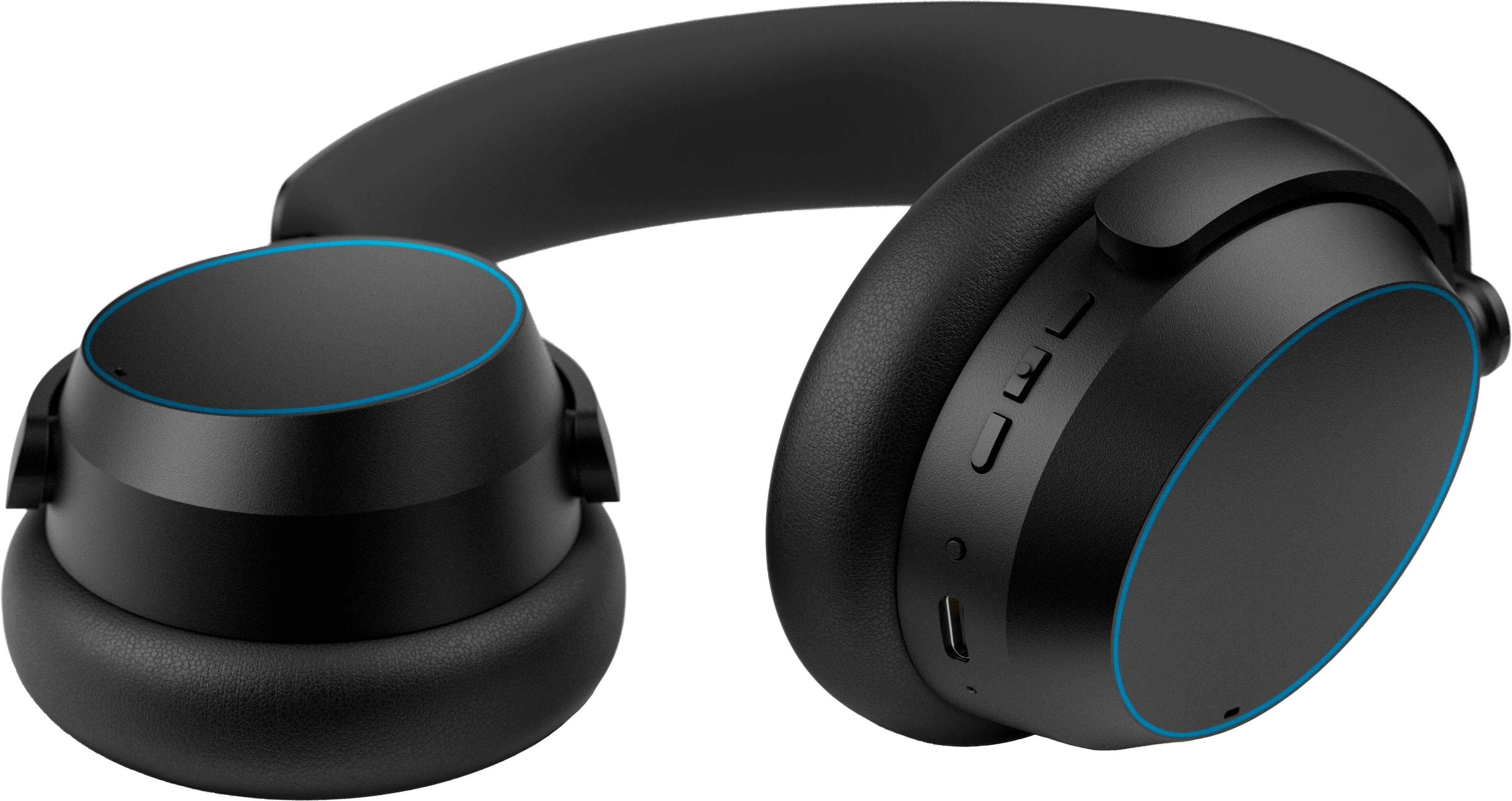 Angle. Sennheiser - ACCENTUM Wireless Bluetooth Around-the-ear Headphones – Hybrid Noise Cancelling (ANC), All-Day Comfort - Blue.