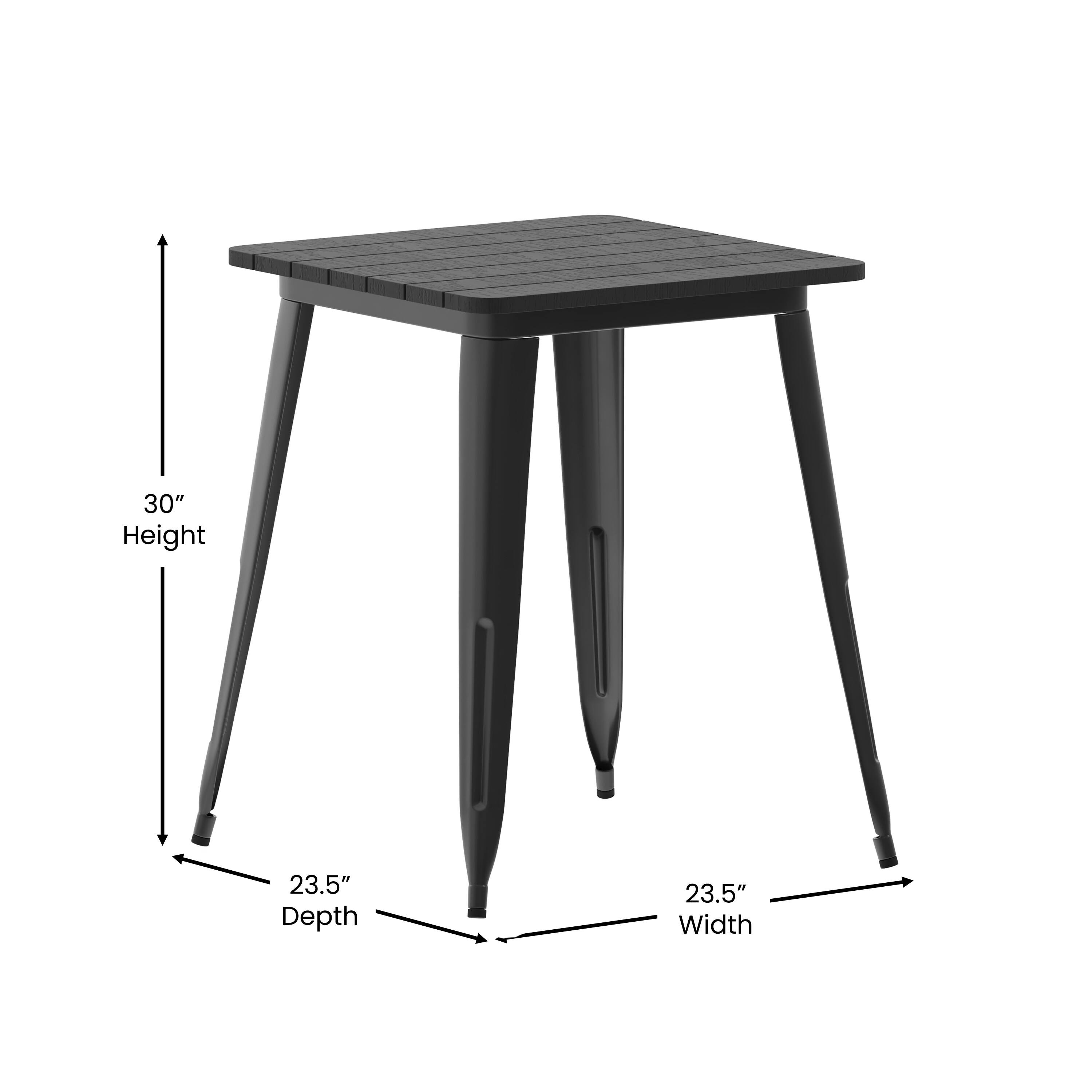 30" Height, 23.5" Depth, 23.5" Width