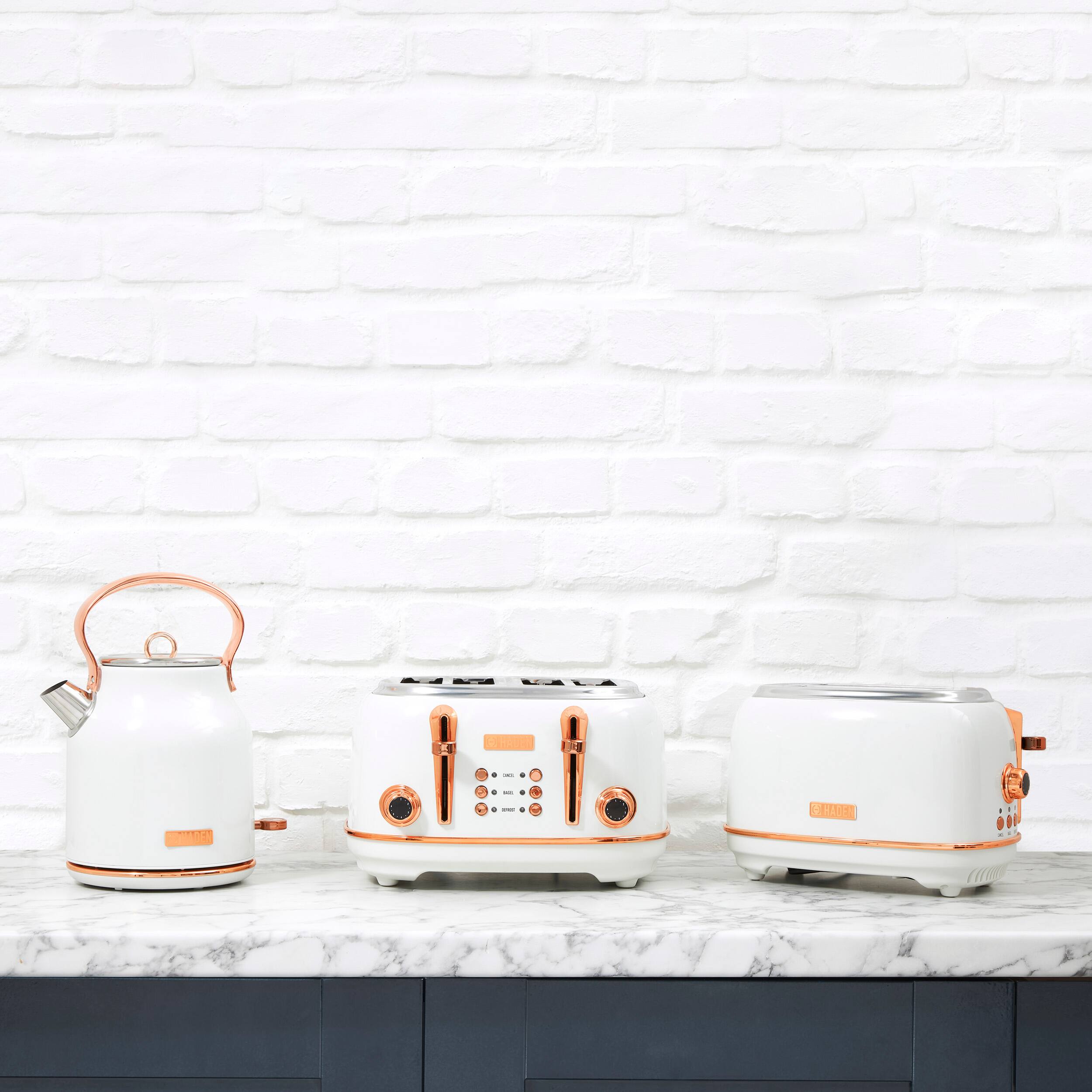 Alt View 14. Haden - Heritage Electric Kettle - Ivory Copper.