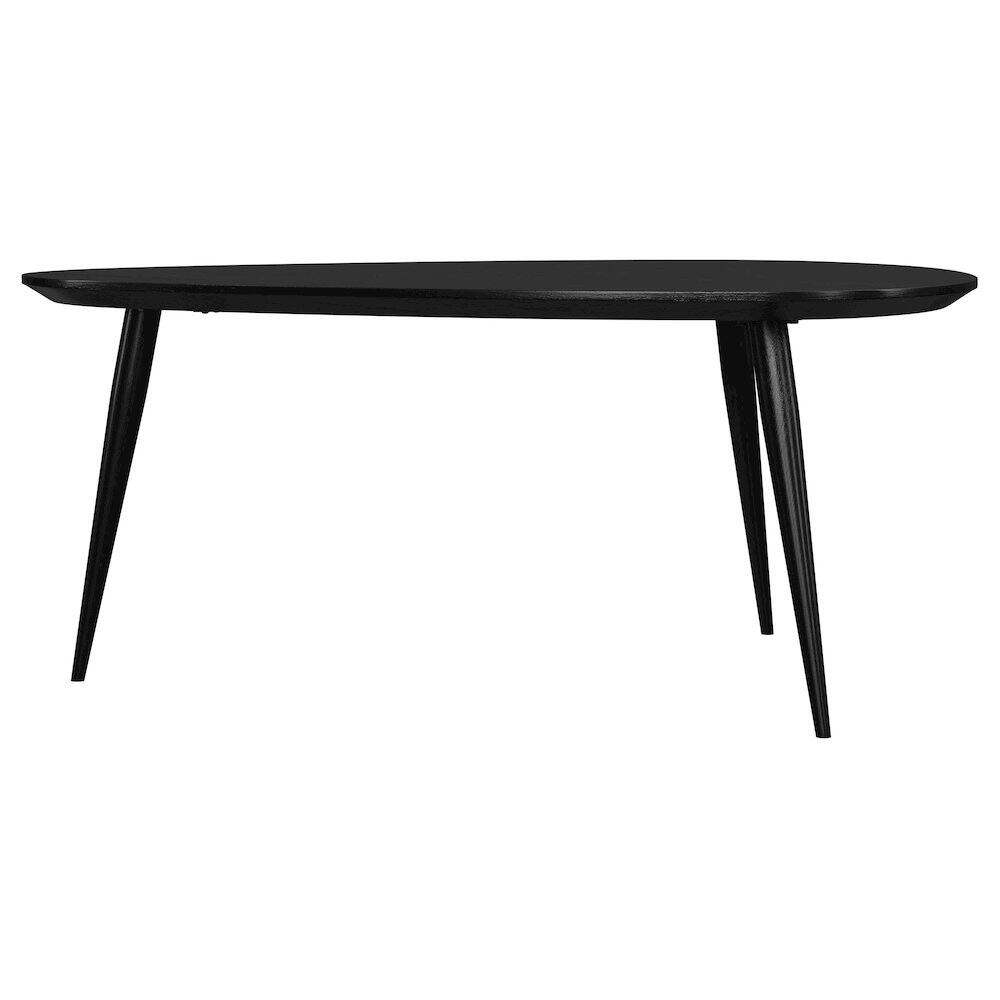 Alt View 5. Coaster Co. of America - Odessa Triangular Solid Wood Coffee Table Black - Black.