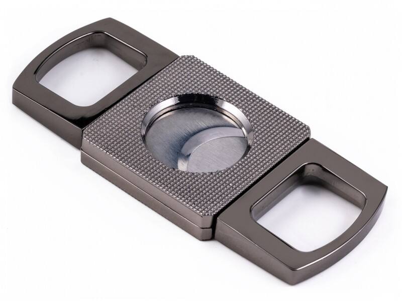 Front. Prestige - Gun Metal Etched High End Cutter - Gun Metal Finish.