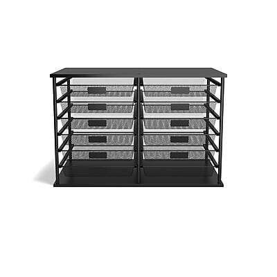 Alt View 1. TRU RED - TRU RED™ 12-Compartment Metal Mesh File Organizer, Matte Black (TR57535) - Matte Black.