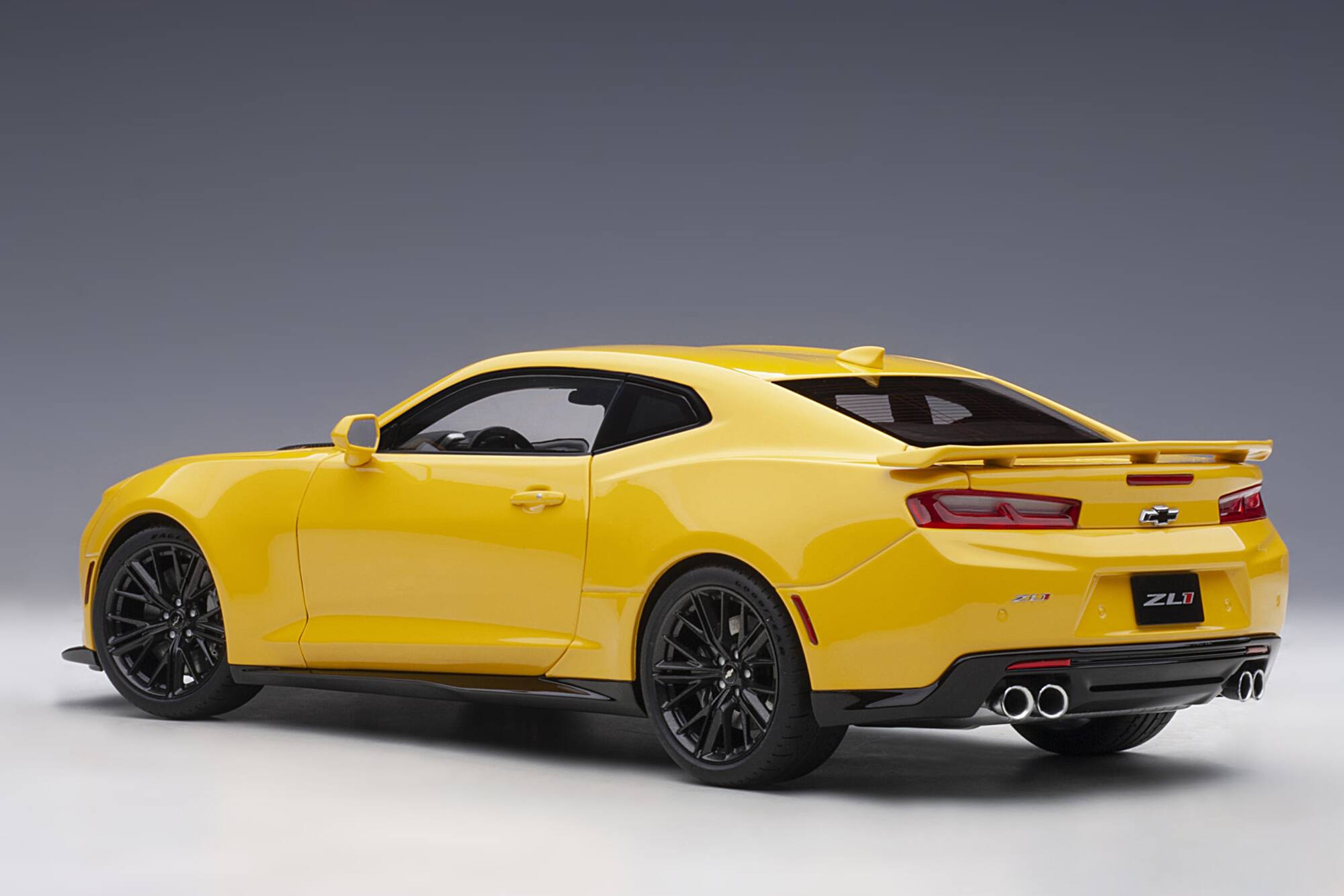 Alt View 3. Autoart - Chevrolet Camaro ZL1 Bright Yellow 1/18 Model Car by Autoart.