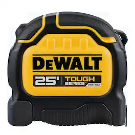 Dewalt - TOUGHSERIES 25 ft. Tape Measure, Detachable Magnet, Double-Sided Print, 100 ft. Drop Survival - Yellow/Black - Yellow, Black