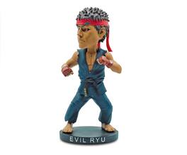 Icon Heroes - Street Fighter Evil Ryu 8-Inch Resin Bobblehead Figure | Toynk Exclusive - Blue