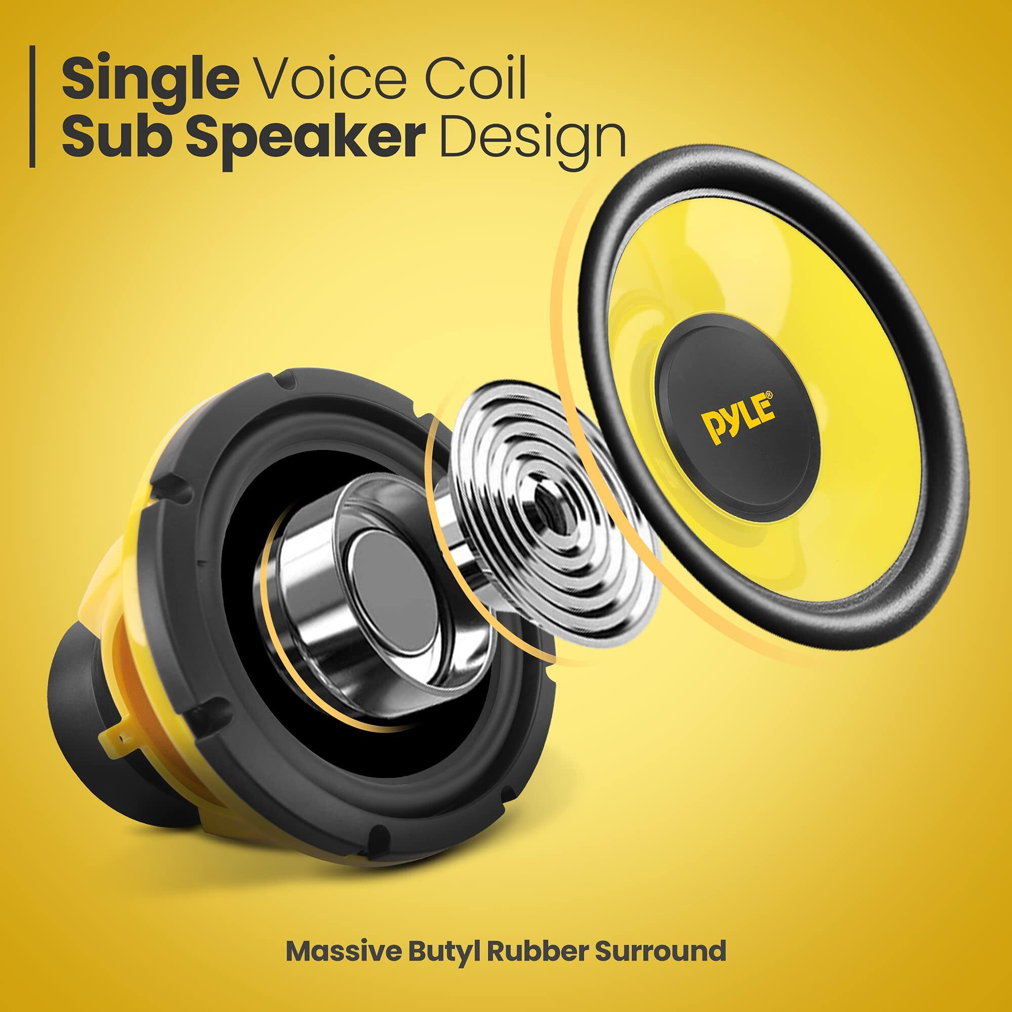 Single Voice Coil Sub Speaker Design

Massive Butyl Rubber Surround