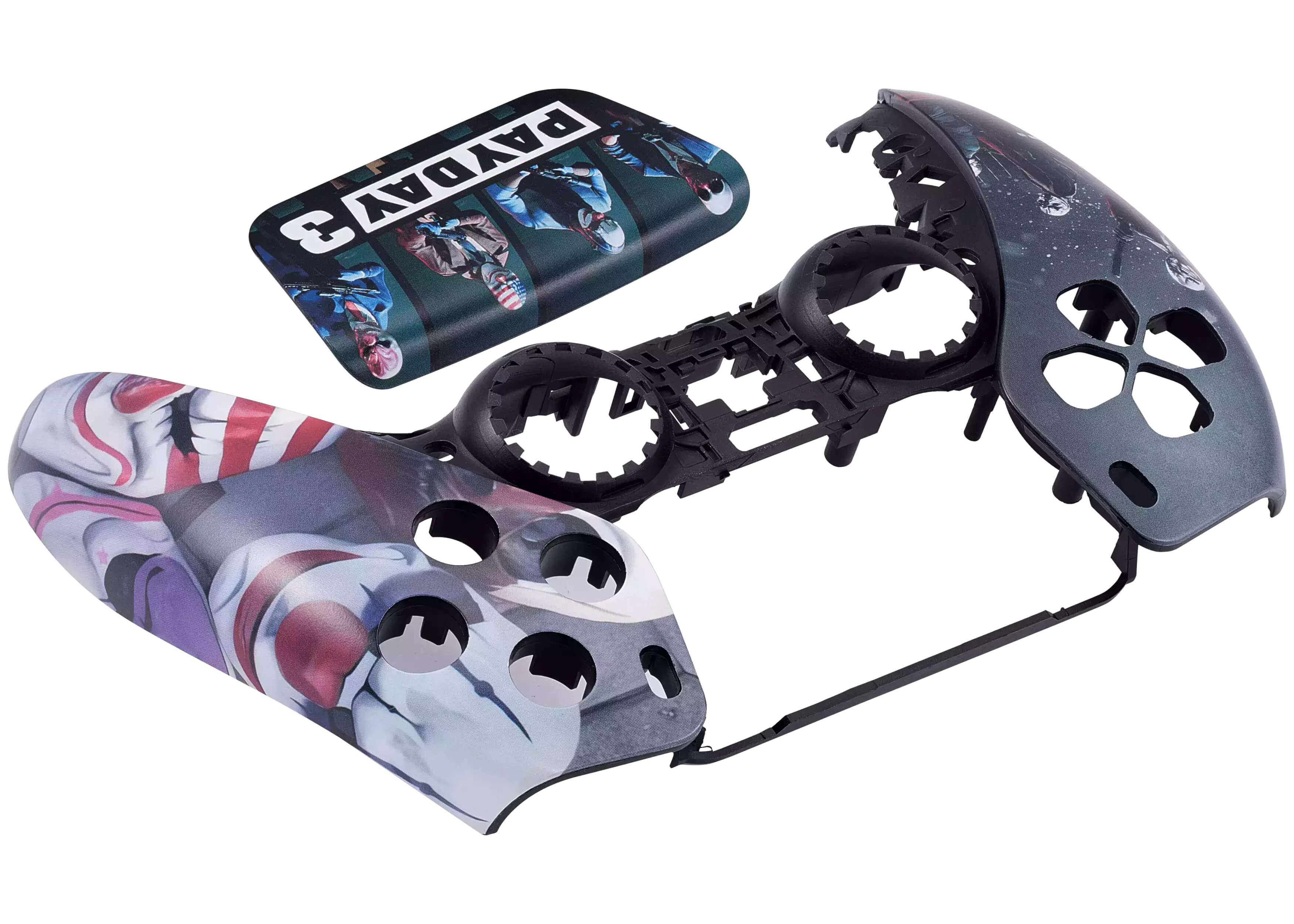 Alt View 1. MobileSentrix - PAYDAY 3 - PlayStation 5 PS5 Compatible Controller Top Faceplate.