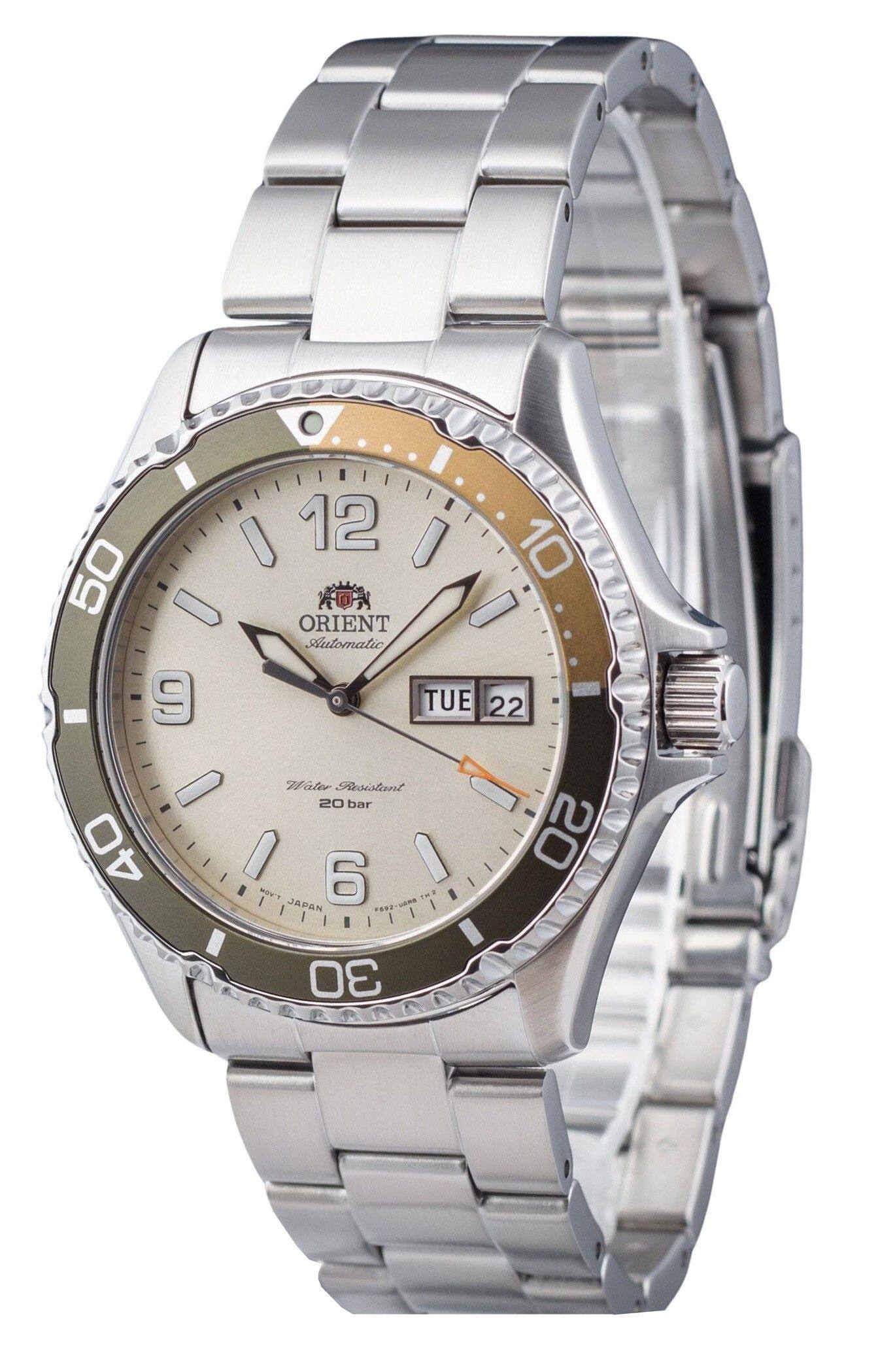 ORIENT Automatic
Water Resistant 20 bar
TUE 22
JAPAN
F622-001B