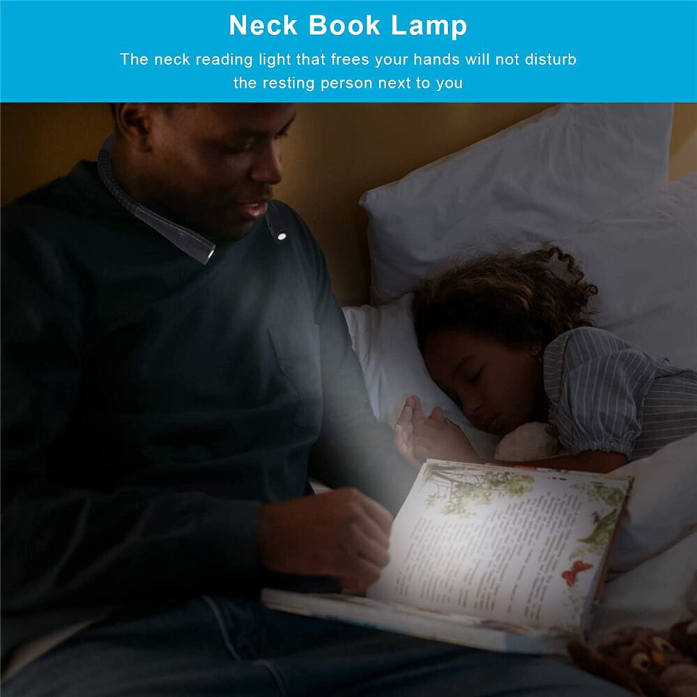 Neck Book Lamp

The neck reading light that frees your hands will not disturb the resting person next to you