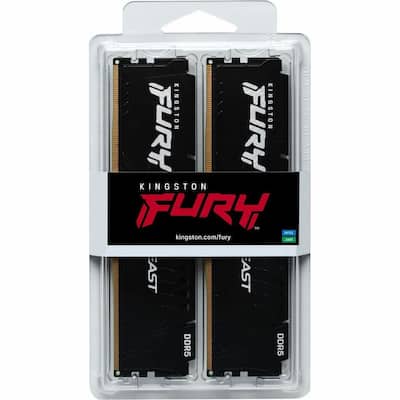Kingston FURY Beast 32GB (2 x 16GB) DDR5 6000 (PC5 48000) Memory Kingston FURY Beast 32GB (2 x 16GB) DDR5 6000 (PC5 48000) Memory