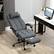 Alt View 7. Vinsetto - Executive Linen-Feel Fabric Office Chair High Back Swivel Task Chair with Adjustable Height UpholsteredFootrest - Dark Grey.