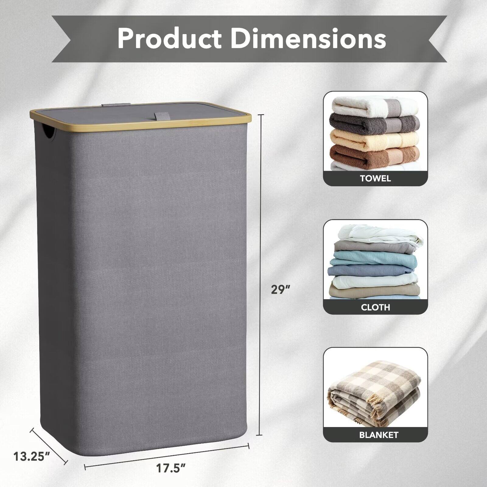 Product Dimensions  
TOWEL 29"  
CLOTH 13.25" 17.5"  
BLANKET