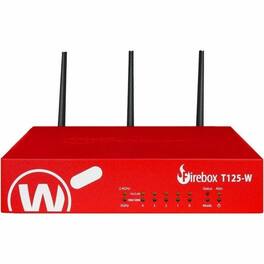 WatchGuard - Firebox T125-W Network Security/Firewall Appliance - Policy Management - 5 Port - 2.5 Gigabit Ethernet - Black