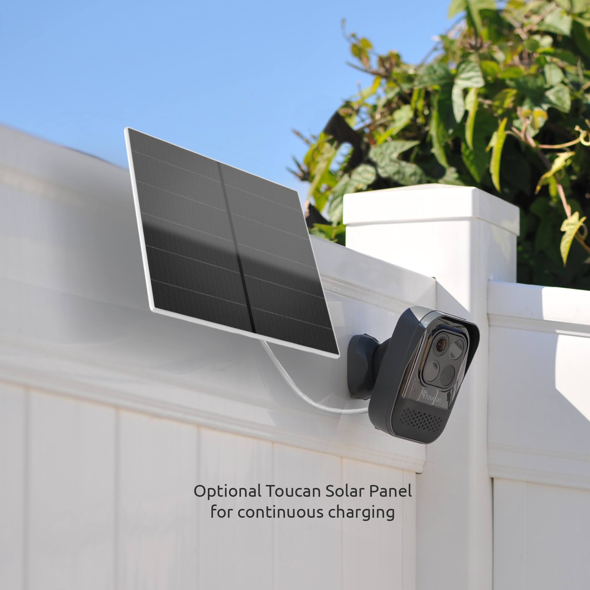 Optional Toucan Solar Panel for continuous charging.